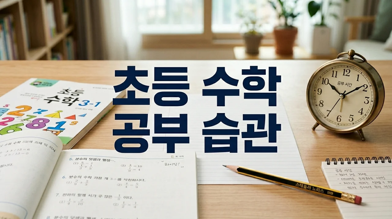 초등 수학 공부 습관 잡는 방법: 평생 실력을 결정하는 5가지 비결