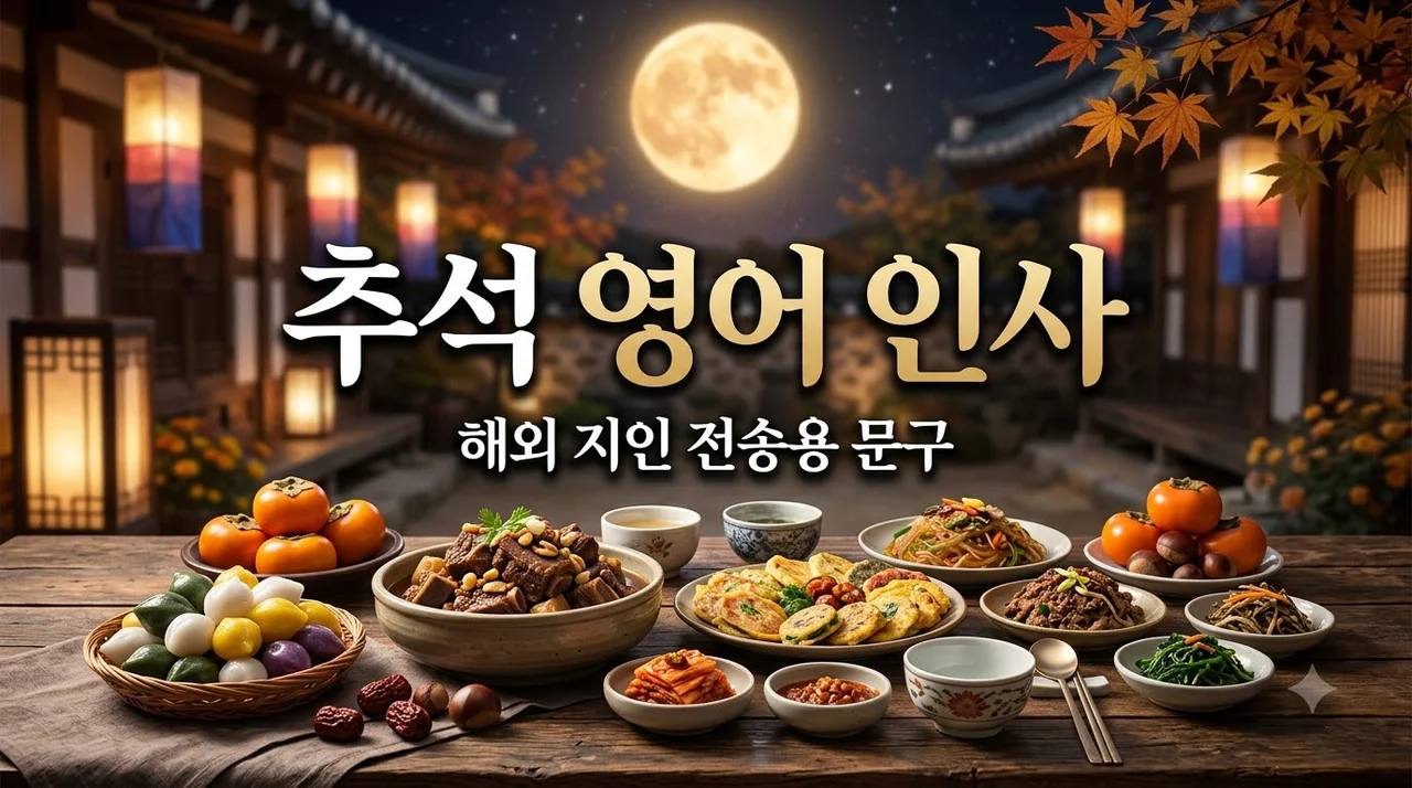 추석 인사말 영어로 센스 있게 전하는 해외 지인 및 직장 동료 문구 모음