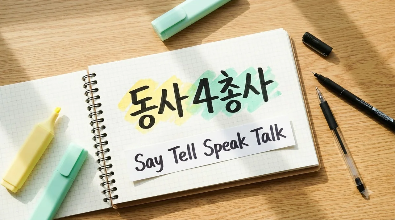 Say vs Tell vs Speak vs Talk: 영어 동사 4가지 완벽 구별법