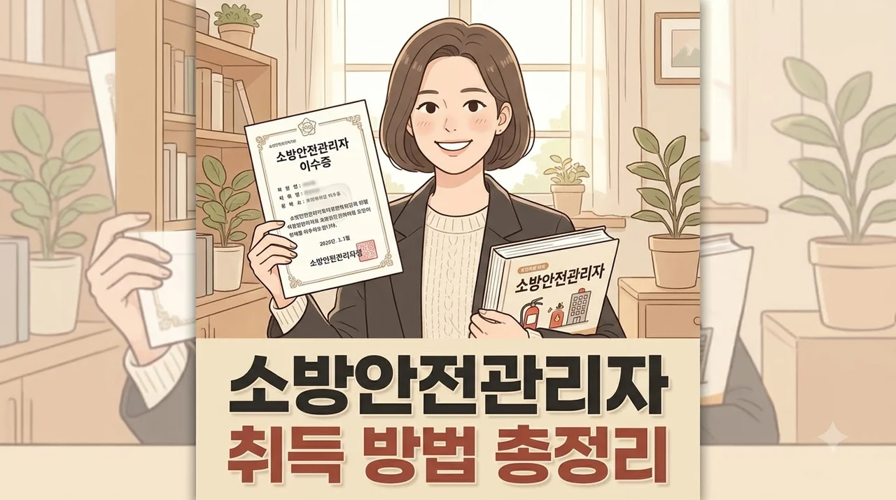 소방안전관리자 자격증 취득 방법 시험 응시자격 및 난이도 총정리