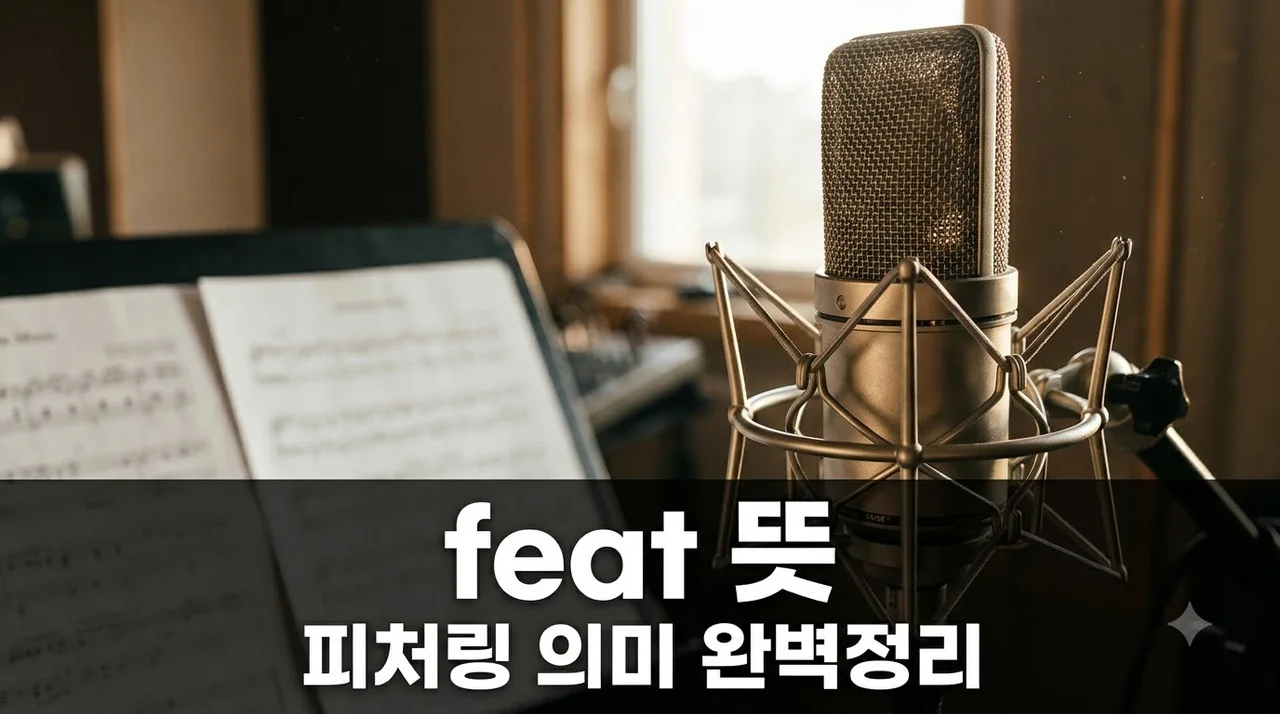 feat 뜻 가요계 용어 피처링 의미와 올바른 사용법 정리