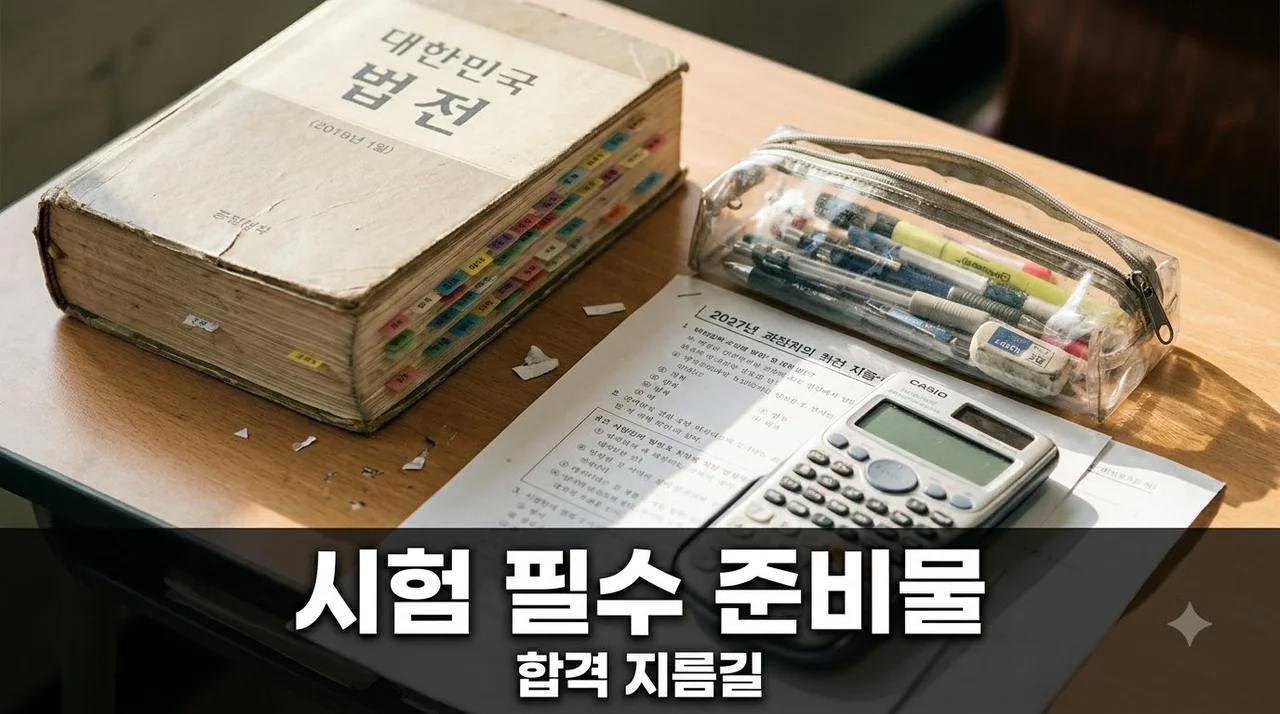 공인중개사 시험 준비물 완벽 가이드 입실부터 합격까지
